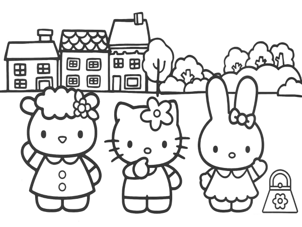 My Melody Kuromi раскраска