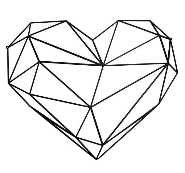 Сердце из линий