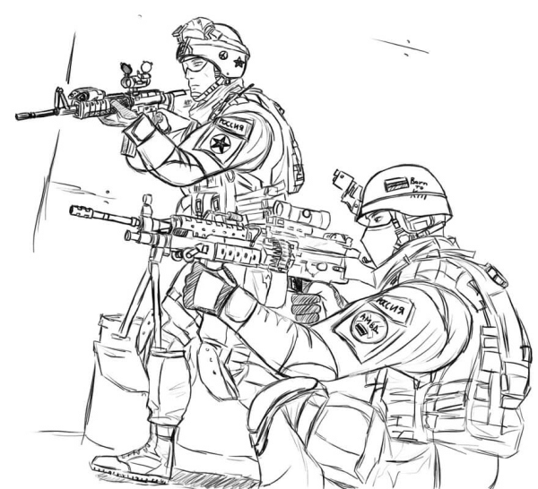 Гоуст Call of Duty раскраска
