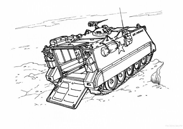 Раскраски военные танки