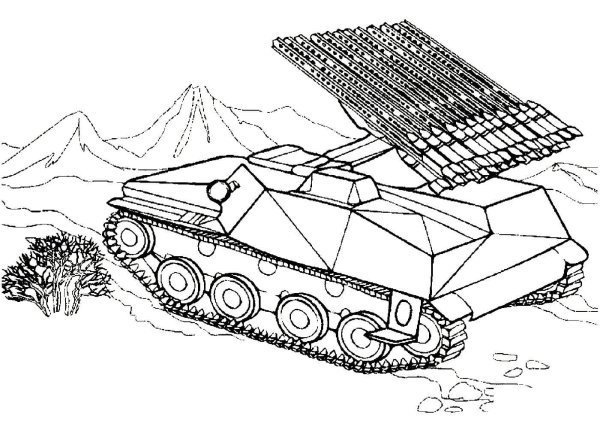 Раскраска танки