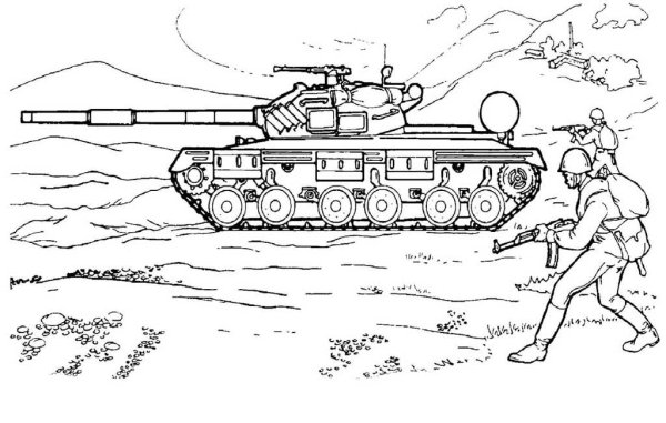 Рисунок танка т 64