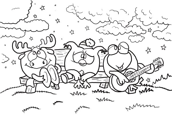 Раскраска «Смешарики»