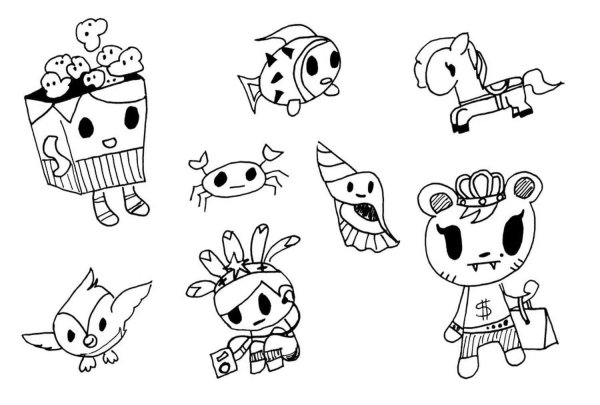 Tokidoki раскраска