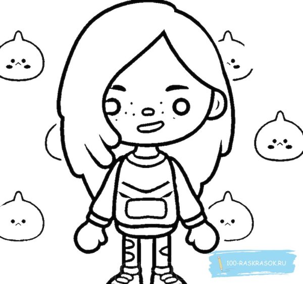 Девочка Эльф раскраска toca