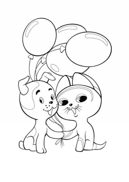 Шарики раскраска