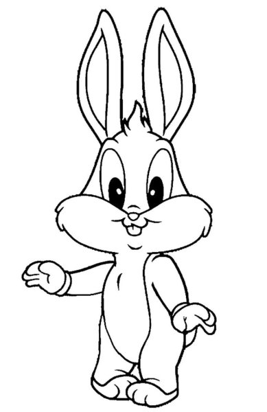 Раскраска Looney Tunes Багз Банни