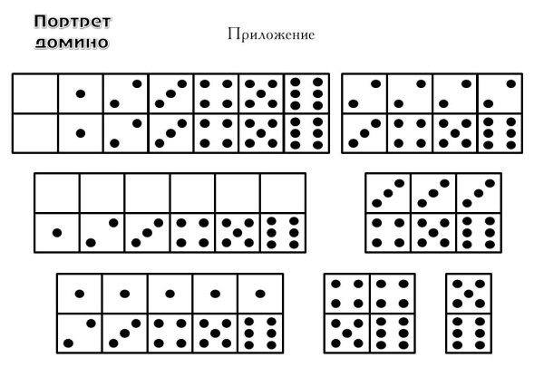 Домино карточки с точками