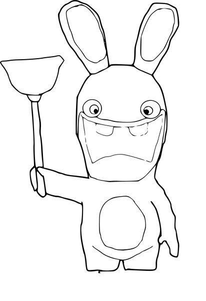 Rabbids Invasion раскраска