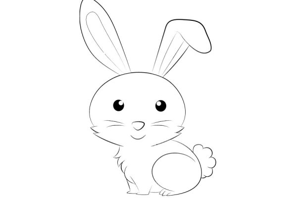 Рисунок зайца для детей 2-3 лет