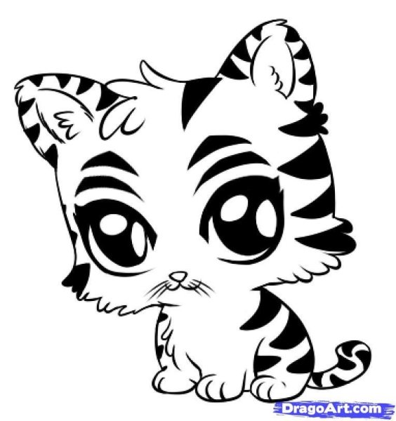 Кошка Единорожка раскраска