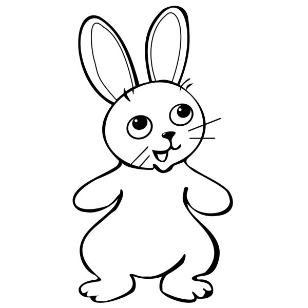 Раскраски заяц с длинными ушами (57 фото)