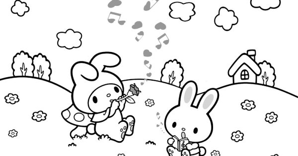 Sunny Bunnies раскраска