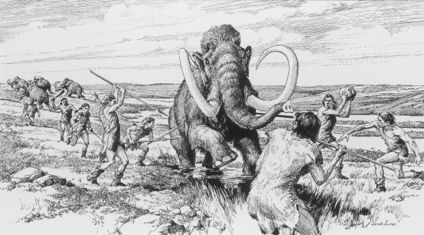 Охота неандертальцев на Мамонтов