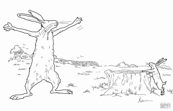 Раскраски сказка заяц хваста (54 фото)