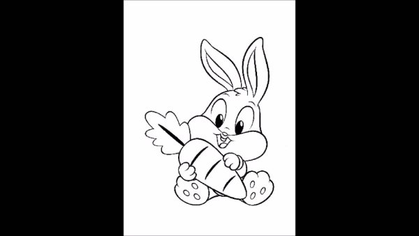 Зайчик рисунок для детей