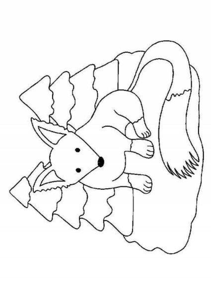 Раскраски заяц лиса ежик (51 фото)