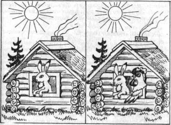 Раскраска. Заюшкина избушка