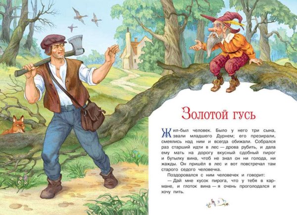 Сказки братьев Гримм золотой Гусь книга