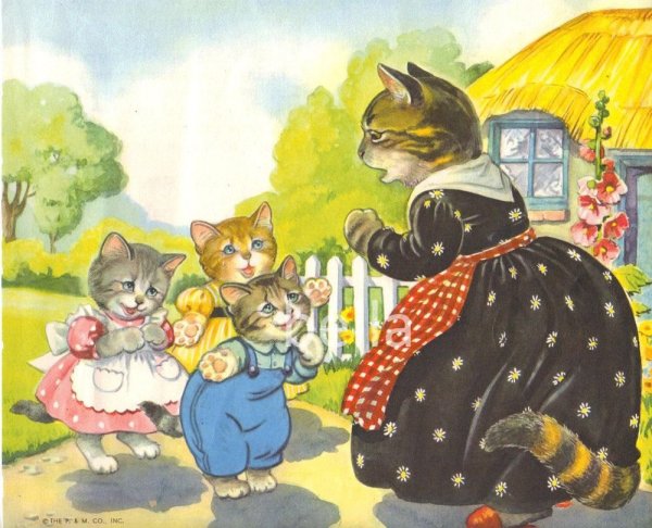 Маршак котятки потеряли перчатки