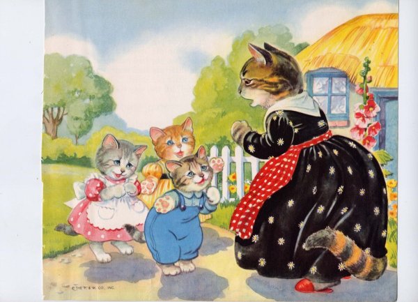 Маршак котятки потеряли перчатки