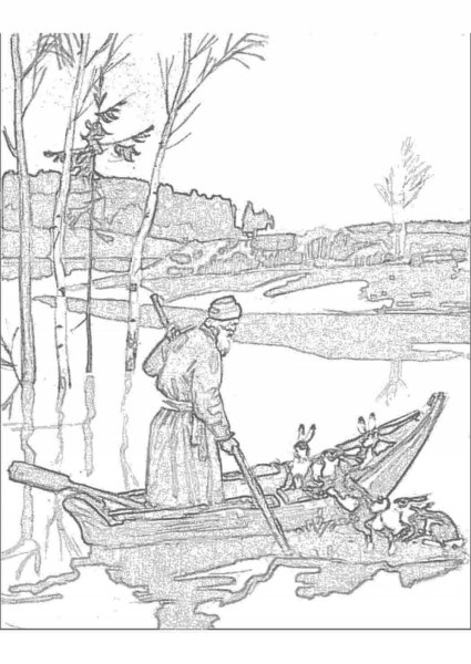 Иллюстрации к произведению Некрасова дед Мазай