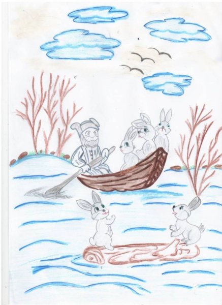 Картина Мазай и зайцы