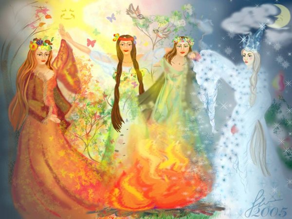Сказочое объяснение смены времён года