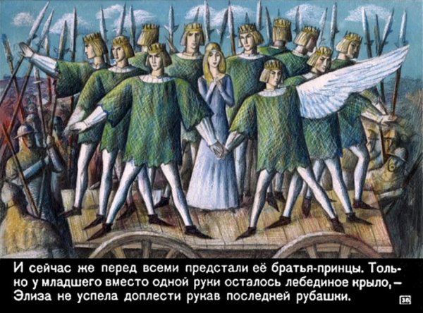 Сказка Элиза и Дикие лебеди