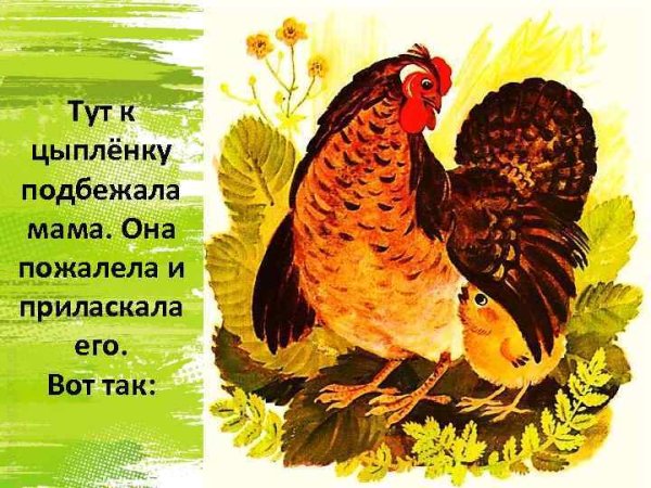 Герои сказки цыпленок Чуковского