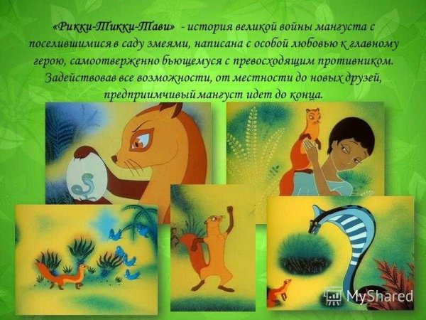 Главные герои Рикки-Тикки-Тави Киплинга