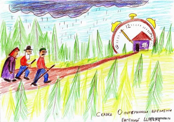 Сказка о потерянном времени рисунок