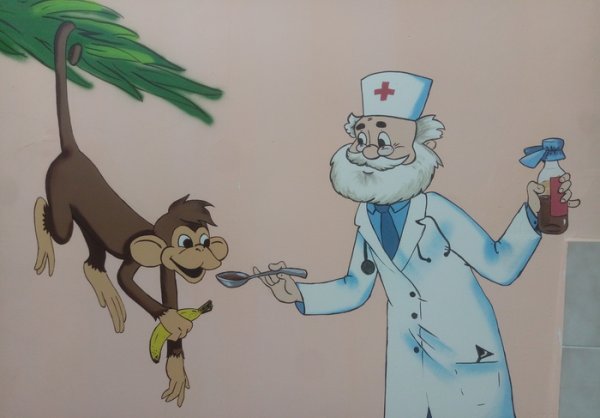 Доктор Айболит и обезьянка