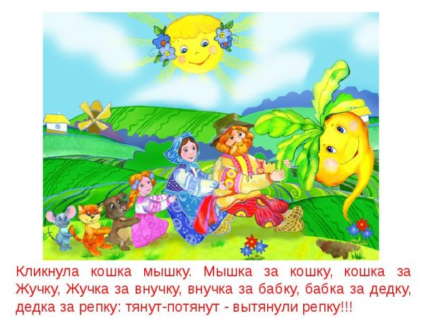 Слайды для презентации с репкой