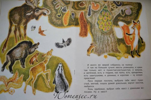 Иллюстрация к сказке хвосты