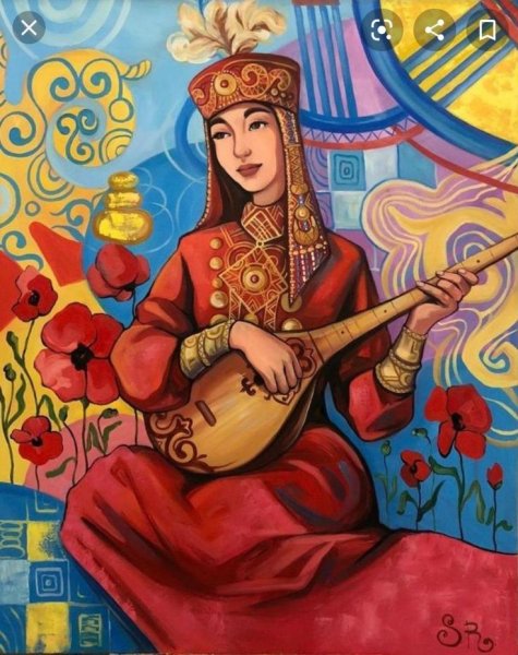 Домбра казахская