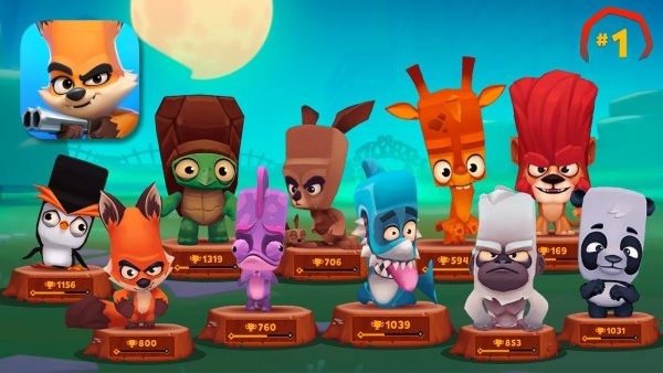Герои игры Zooba
