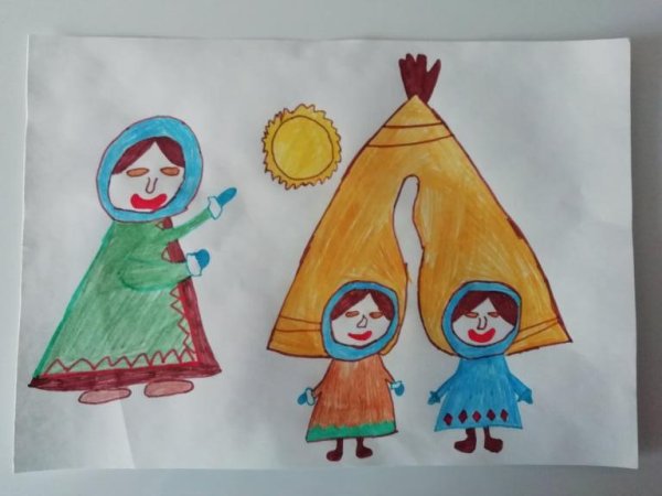 Как ребёнку 7 лет самому нарисовать ненца