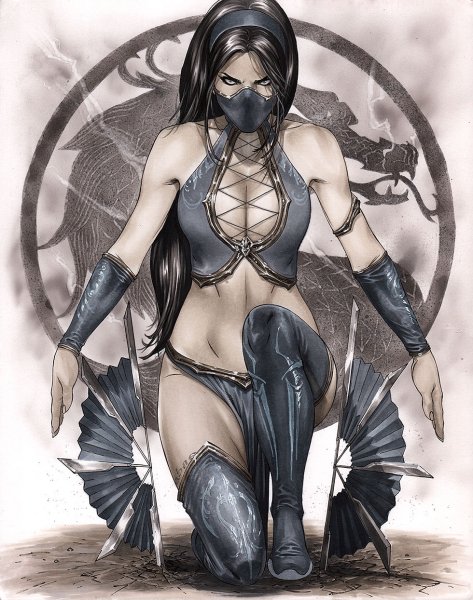 Mortal Kombat Китана арт