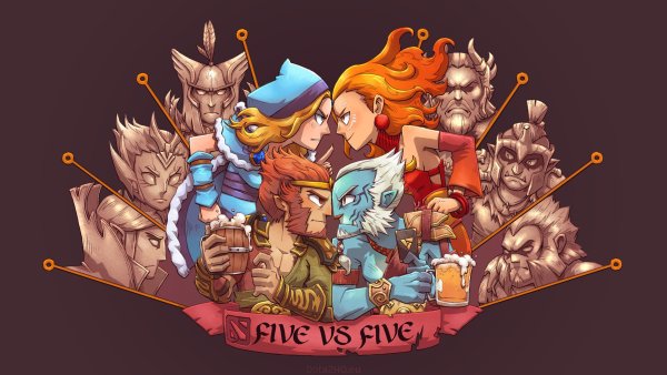 Dota 2 Art герои