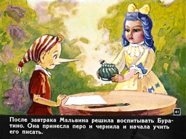 Золотой ключик или приключения Буратино Мальвина