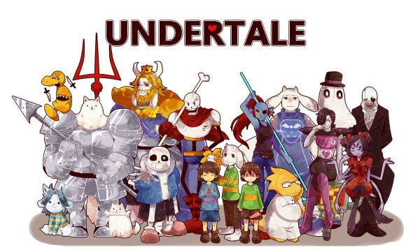 Герои игры Undertale
