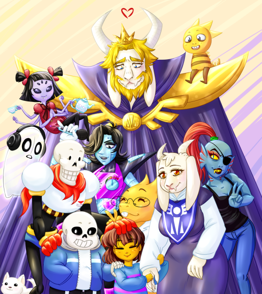 Герои игры Undertale