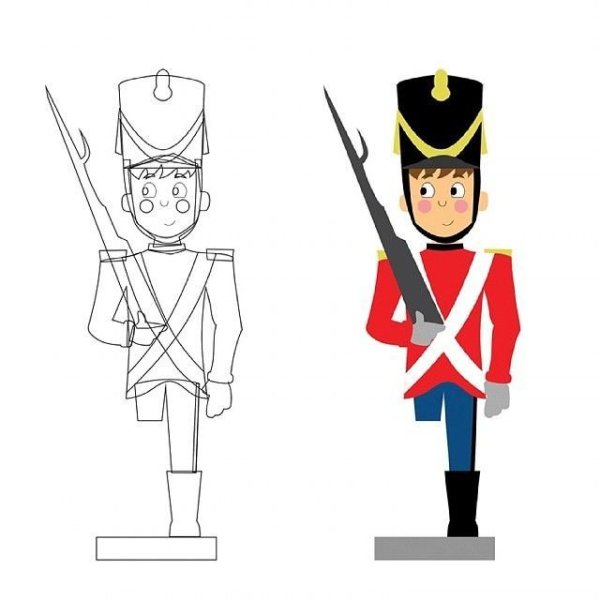 Иллюстрации к сказке оловянный солдатик раскраска (39 фото) » Рисунки для срисовки и не только