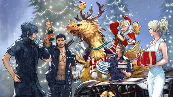 Final Fantasy 15 арт новый год