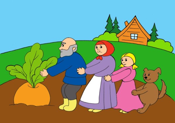 Сказка Репка вертикально