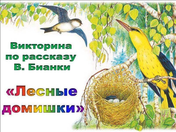 Рассказ Бианки Лесные домишки
