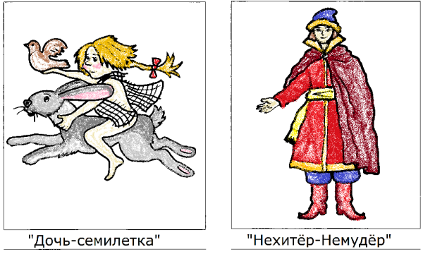 Дочь-Семилетка русская народная иллюстрации