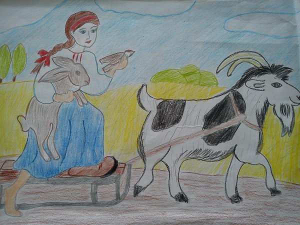 Рисунки сказке мудра дівчина