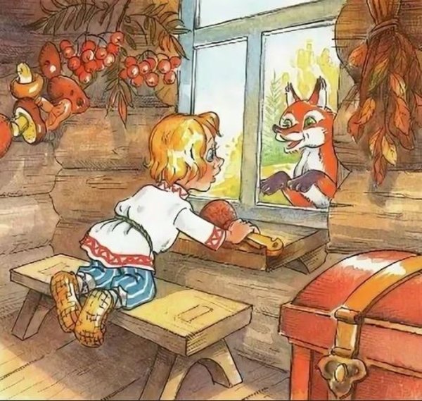 Сказка Жихарка и лиса